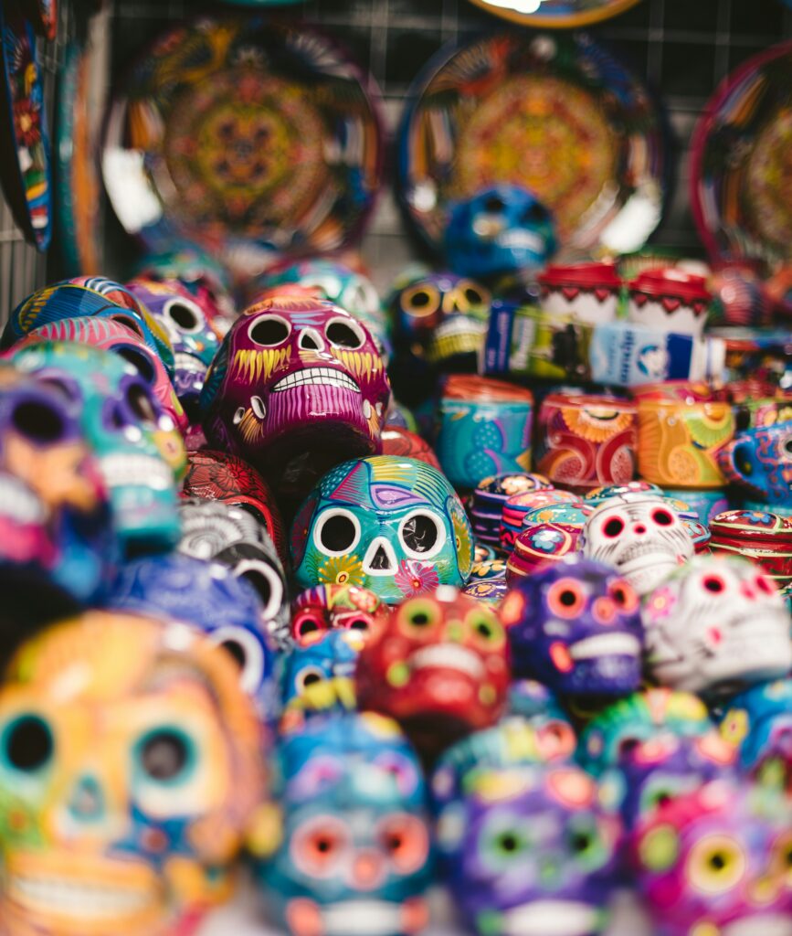 Calaveras mexicanas tradicionales día de muertos