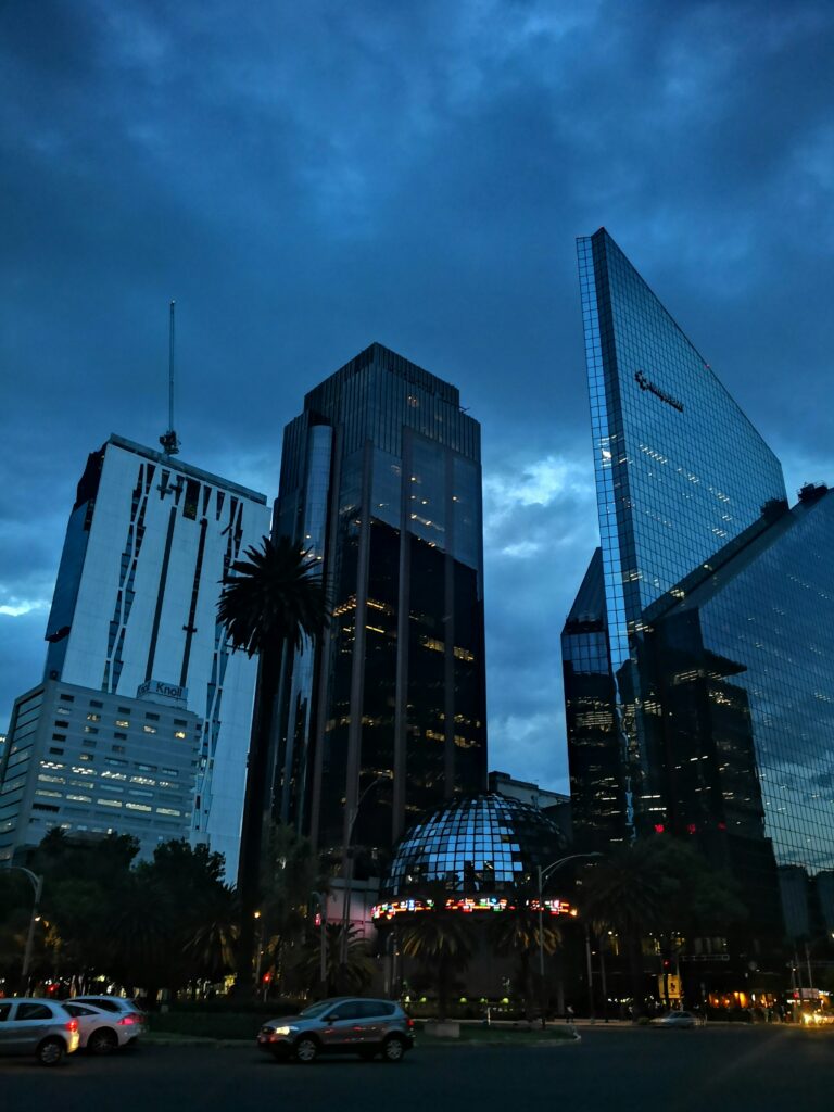 Vista centro ciudad cosmopolita México